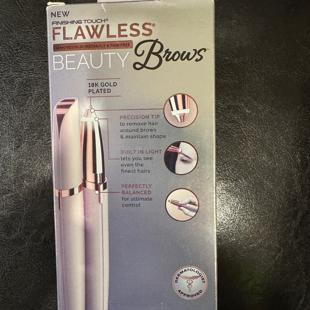 Flawless Beauty Brows Hair Remover - Gold